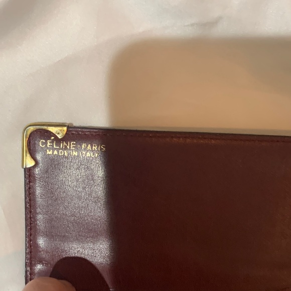 Celine Elegant Burgundy Clutch Wallet - Picture 2 of 4